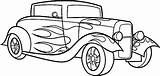 Coloring Rod Pages Hot Car Roadster Printable Getcolorings Ford Drawing Rat Color sketch template