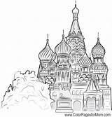 Coloring Pages Church Adult Print Color sketch template
