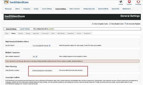 error de ruta en hwdvideoshare joomla  foro