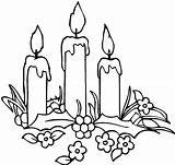 Candles Coloring Pages Candle Christmas Printable Procoloring 73kb sketch template