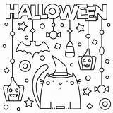 Halloween Coloring Pages Printable Kids Sheets Activities Spooky Print Cute Teens Printables Fall Illustration Vector 30seconds Worksheets Mom Staggering Paw sketch template