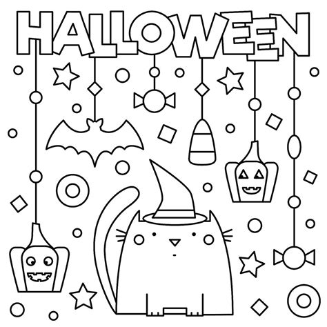 halloween coloring pages   spooky printable activities  kids