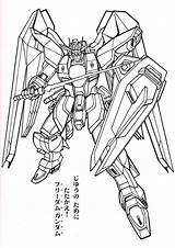 Coloring Pages Gundam Book Wing Choose Board sketch template