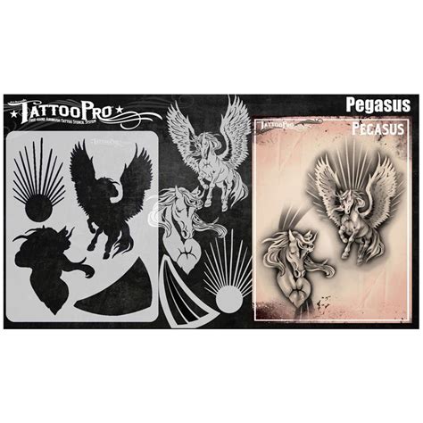 pegasus face paint stencils tattoo pro stencils facepaintcom