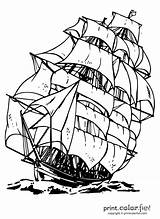 Ship Clipper Coloring Pages Drawing Book Sheet Kids Columbus Colouring Old Color Print Mini Ships Sailing Printcolorfun Printable Printables Century sketch template