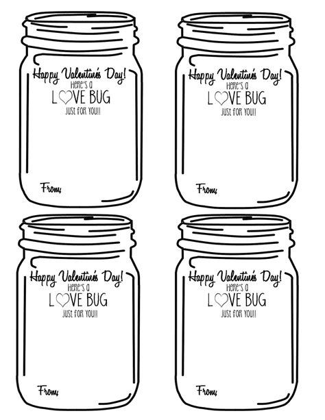 mason jar template printable  sketch coloring page