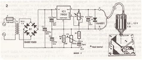 mini drill revolution regulator circuit schematic drill circuit