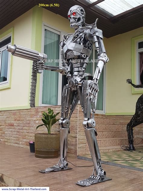 terminator endoskeleton statue life size metal replica  sale style