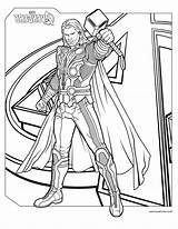 Avengers Thor Fils sketch template