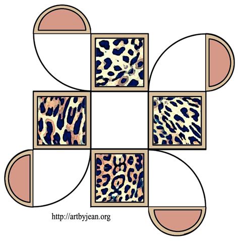 cube shaped boxes xx printable boxes leopard spots