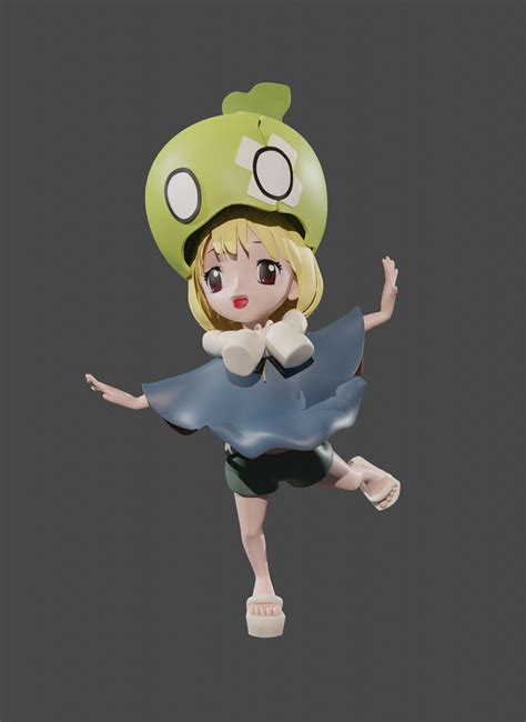 Suika In Dr Stone 3d Model Rigged Cgtrader