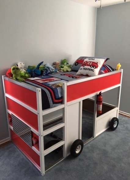 trendy truck bed hacks ikea kura ikea kura bed boys bedding kid beds