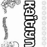 Kaitlyn Coloring Pages Names Girls Hellokids Kaitlynn sketch template