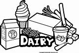Food Clipart Dairy Cliparts Bw Library Group sketch template