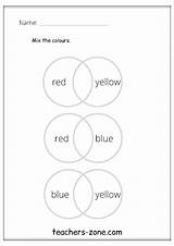 Colours Worksheets Mixing Worksheet Make Mix Colour They Zone sketch template