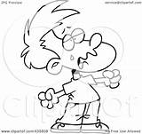 Spoiled Crying Boy Illustration Line Royalty Clipart Toonaday Rf sketch template