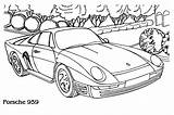 Porsche Coloring Pages Cars sketch template