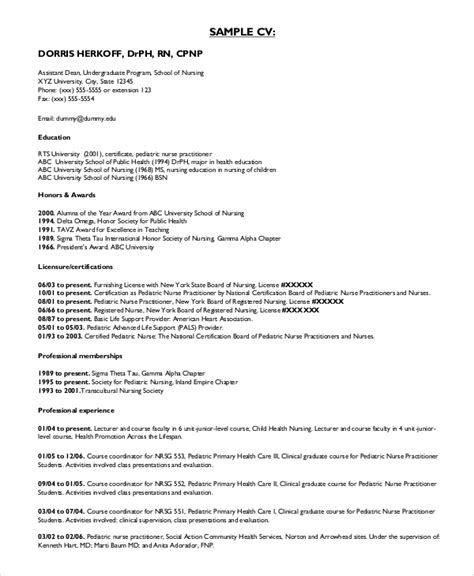 sample nurse resume templates  ms word