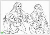Coloring Barbie Pages Three Musketeers Coloringhome sketch template