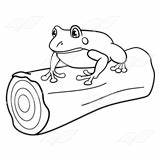 Log Frog Clipart Abeka Clip sketch template