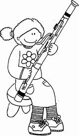 Instrumentos Viento Fagot Musicales Motivo Compartan Disfrute Pretende Niños sketch template