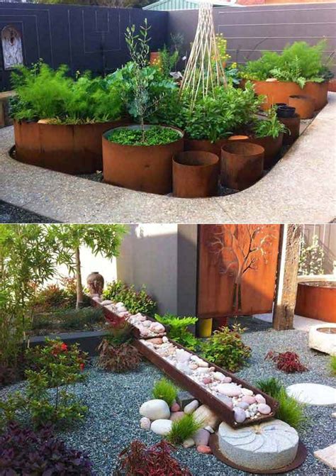 amazing diy ideas  outdoor rusted metal projects