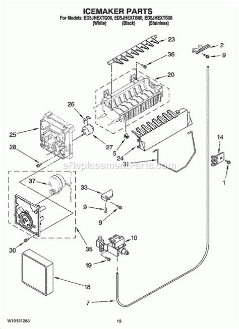 whirlpool refrigerator ice maker parts diagram reviewmotorsco