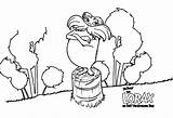 Coloring Pages Lorax Print sketch template