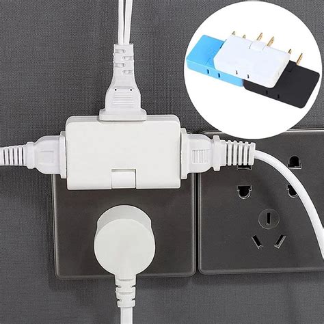 wall outlet extender   flat wall outlet extender adapter  prong mini indoor plug folding