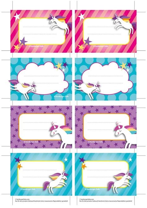 unicorn  tags  printable ideas     edit
