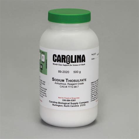 sodium thiosulfate anhydrous reagent grade   carolinacom