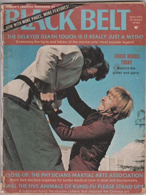 Black Belt Magazine V7 5 May 1974 Gd Rainbow Etsy Chuck Norris