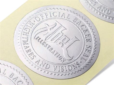 custom embossed labels  inkable click   started today