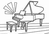 Piano Coloring Pages Books Printable sketch template