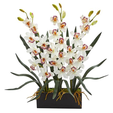 Nearly Natural Indoor Cymbidium Orchid Artificial