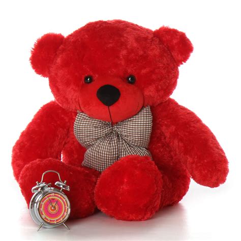 bitsy cuddles  large red plush teddy bear giant teddy bear