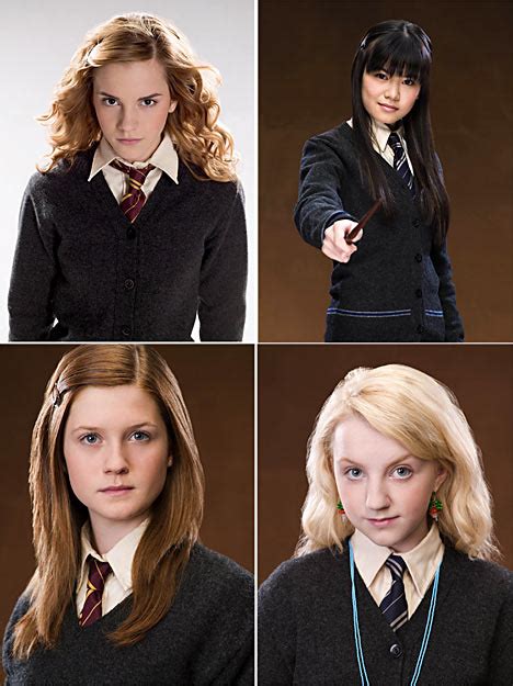 the girls putting the magic into the new harry potter film daily mail