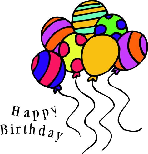 happy birthday balloons clipart  clipartix