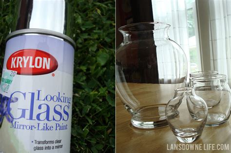 Making Faux Mercury Glass With Looking Glass Mirror