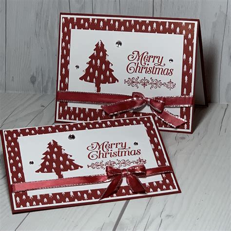 stampin  christmas card fun  perfectly plaid stamp set  stamped sophisticates