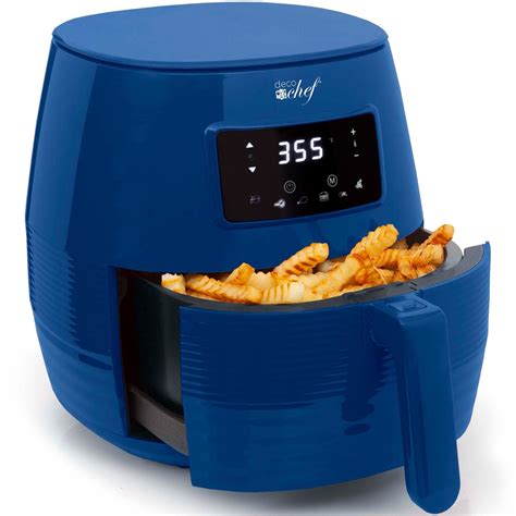 digital qt electric air fryer healthy fast cooking blue refurbished beach camera