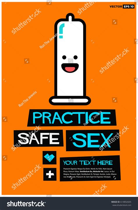 practice safe sex sexual health poster stock vector royalty free