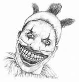 Clown Drawing Twisty Drawings Horror American Story Scary Coloring Creepy Freak Deviantart Pages Zombie Movie Tattoo Show Dark Halloween Realistic sketch template