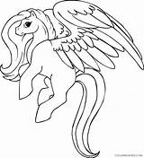 Pegasus Coloring4free Unicornio Asas sketch template