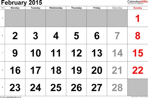 printable calendar  printable calendar february
