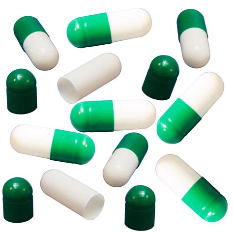 pcs pure gelatin pill capsules color whitegreen size  pill boxes pill cases