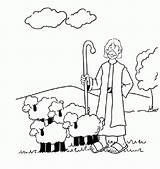 Coloring Lost Sheep Parable Pages Shepherd Clipart Clip Library Popular Coloringhome sketch template