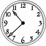 Clock Outline Clip Clipart Cliparts sketch template