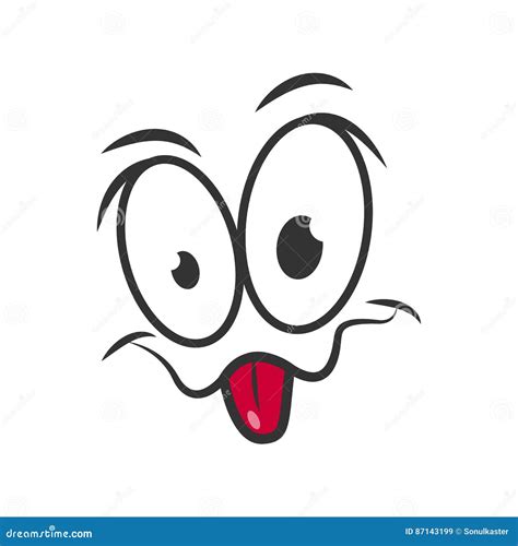 Stretched Out Tongue Illustration Icon Cartoon Vector Cartoondealer
