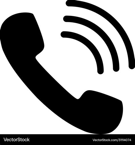 phone number hang  call icon black royalty  vector